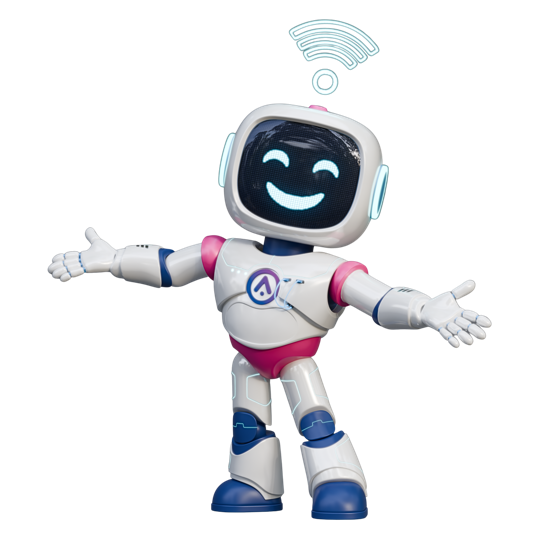 Gigz, the Aspire Fiber mascot